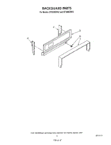 04 - Backguard parts for Whirlpool Range SF3000ERW3 from AppliancePartsPros.com