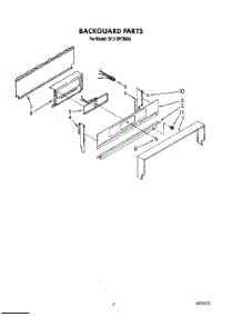 04 - Backguard parts for Whirlpool Range SF310PERW6 from AppliancePartsPros.com