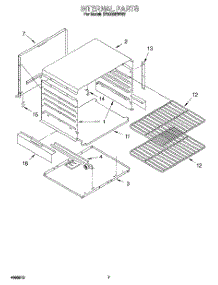 05 - Internal parts for Whirlpool Range SF3020EWW2 from AppliancePartsPros.com