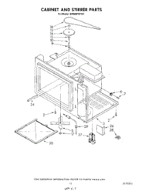 09 - Cabinet And Stirrer parts for Whirlpool Range SM988PEPW1 from AppliancePartsPros.com