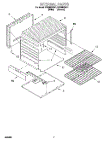 05 - Internal parts for Whirlpool Range SF305BSWN1 from AppliancePartsPros.com