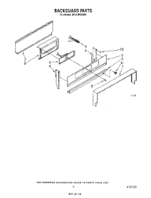 04 - Backguard parts for Whirlpool Range SF310PSRW0 from AppliancePartsPros.com