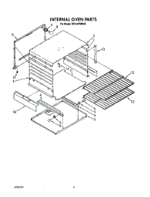 03 - Internal Oven parts for Whirlpool Range SF314PSRW6 from AppliancePartsPros.com