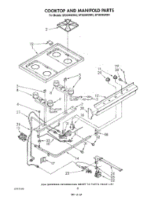 06 - Cooktop And Manifold , Literature And Optional parts for Whirlpool Range SF302BSRW3 from AppliancePartsPros.com