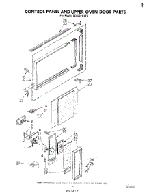 05 - Control Panel And Upper Oven Door parts for Whirlpool Range SE953PSKT0 from AppliancePartsPros.com