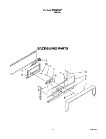 03 - Backguard parts for Whirlpool Range SF330PEWW7 from AppliancePartsPros.com