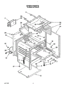 06 - Oven parts for Whirlpool Range SF310PEYQ0 from AppliancePartsPros.com