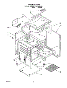 04 - Oven parts for Whirlpool Range SF3000SYN3 from AppliancePartsPros.com
