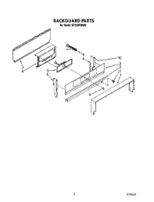 04 - Backguard parts for Whirlpool Range SF330PERN6 from AppliancePartsPros.com