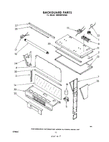 07 - Backguard parts for Whirlpool Range SM958PSKW0 from AppliancePartsPros.com