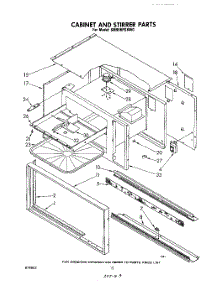 08 - Cabinet And Stirrer parts for Whirlpool Range SM958PSKW0 from AppliancePartsPros.com