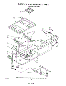 07 - Cooktop And Manifold , Lit / Optional parts for Whirlpool Range SF5100SRW0 from AppliancePartsPros.com