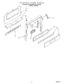 02 - Control Panel parts for Whirlpool Range SF317PEAN4 from AppliancePartsPros.com