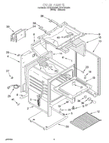 04 - Oven parts for Whirlpool Range SF317PEAN4 from AppliancePartsPros.com
