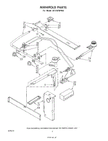 03 - Manifold parts for Whirlpool Range SF316PEPW0 from AppliancePartsPros.com