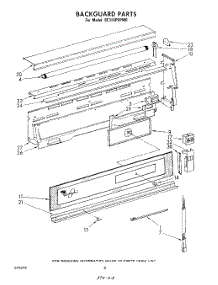 05 - Backguard parts for Whirlpool Range SF316PEPW0 from AppliancePartsPros.com