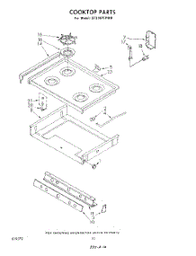 06 - Cook Top parts for Whirlpool Range SF316PEPW0 from AppliancePartsPros.com