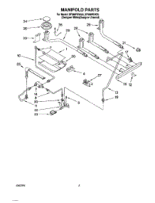 03 - Manifold parts for Whirlpool Range SF388PEWQ0 from AppliancePartsPros.com