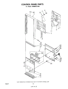 09 - Control Panel parts for Whirlpool Range SM988PEPW0 from AppliancePartsPros.com