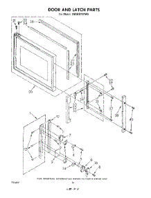 12 - Door And Latch parts for Whirlpool Range SM988PEPW0 from AppliancePartsPros.com