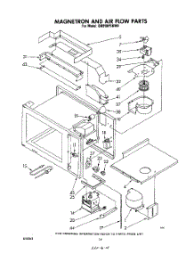 10 - Magnetron And Airflow parts for Whirlpool Range SM958PSKW0 from AppliancePartsPros.com