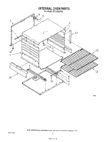 03 - Internal Oven parts for Whirlpool Range SF3100SRW0 from AppliancePartsPros.com
