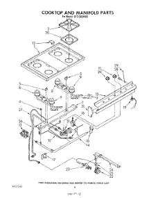 06 - Cooktop And Manifold , Literature And Optional parts for Whirlpool Range SF3100SRW0 from AppliancePartsPros.com