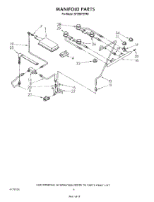 04 - Manifold parts for Whirlpool Range SF396PEPW0 from AppliancePartsPros.com