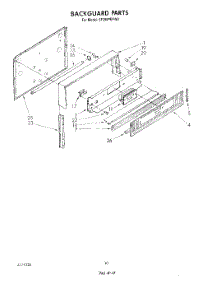 07 - Backguard , Literature parts for Whirlpool Range SF396PEPW0 from AppliancePartsPros.com