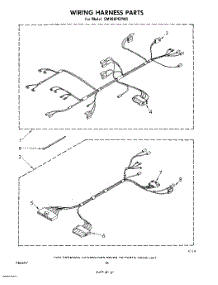 13 - Wiring Harness , Literature And Optional parts for Whirlpool Range SM988PEPW0 from AppliancePartsPros.com