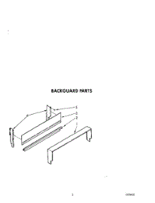 03 - Backguard parts for Whirlpool Range SF3040SRW6 from AppliancePartsPros.com