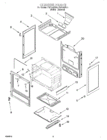 04 - Chassis parts for Whirlpool Range FGP320EW0 from AppliancePartsPros.com