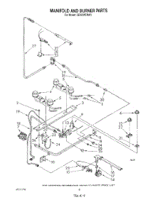 06 - Manifold And Burner parts for Whirlpool Range SE950PERW3 from AppliancePartsPros.com