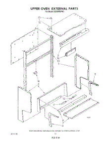 07 - Upper Oven External parts for Whirlpool Range SE950PERW3 from AppliancePartsPros.com