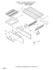 05 - Oven And Broiler parts for Whirlpool Range FGP320EW0 from AppliancePartsPros.com