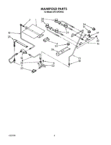 04 - Manifold parts for Whirlpool Range SF375PEWN2 from AppliancePartsPros.com