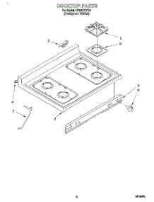 02 - Cooktop parts for Whirlpool Range SF385PEYQ4 from AppliancePartsPros.com