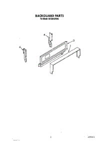 04 - Backguard parts for Whirlpool Range SF3004SRW6 from AppliancePartsPros.com