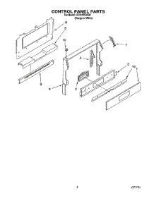 04 - Control Panel parts for Whirlpool Range SF310PEAQ2 from AppliancePartsPros.com