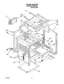 05 - Oven parts for Whirlpool Range SF310PEAQ2 from AppliancePartsPros.com