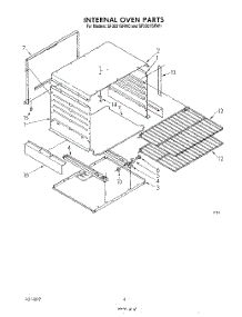 03 - Internal Oven parts for Whirlpool Range SF3021SRW1 from AppliancePartsPros.com