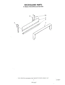 04 - Backguard parts for Whirlpool Range SF3021SRW1 from AppliancePartsPros.com