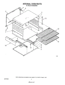 03 - Internal Oven parts for Whirlpool Range SF3300SRW0 from AppliancePartsPros.com