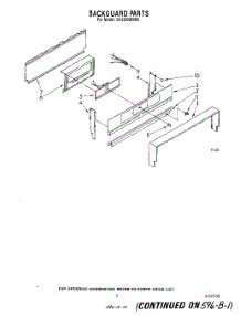 04 - Backguard parts for Whirlpool Range SF3300SRW0 from AppliancePartsPros.com