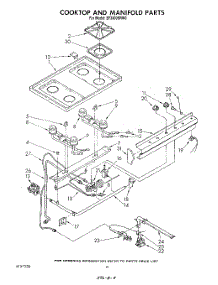 06 - Cooktop And Manifold , Literature And Optional parts for Whirlpool Range SF3300SRW0 from AppliancePartsPros.com