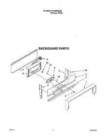 03 - Backguard parts for Whirlpool Range SF330PEWQ3 from AppliancePartsPros.com