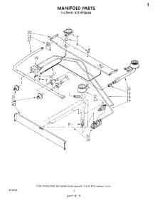 03 - Manifold parts for Whirlpool Range SF310PSKW0 from AppliancePartsPros.com
