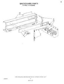 05 - Backguard parts for Whirlpool Range SF310PSKW0 from AppliancePartsPros.com