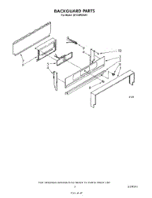 04 - Backguard parts for Whirlpool Range SF330PERW1 from AppliancePartsPros.com