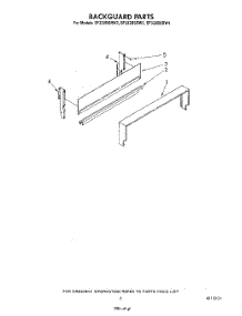 04 - Backguard parts for Whirlpool Range SF332BSRW3 from AppliancePartsPros.com